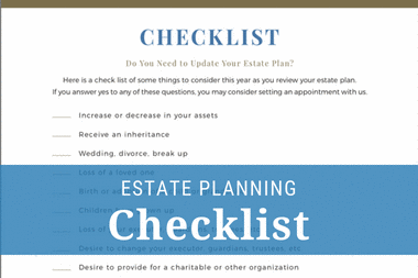 Downloadable Estate Planning Checklist