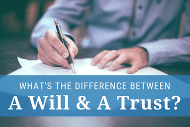 The difference between a will and a trust