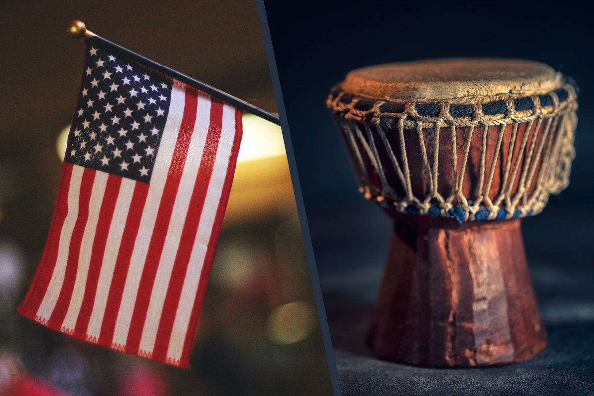 Bizarre Bequests - American Flag and Drum